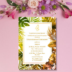 Upanayanam aka Hindu Holy Thread Janeu Zeremonie Einladung