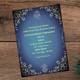 Upanayanam aka Hindu Holy Thread Janeu Zeremonie Einladung