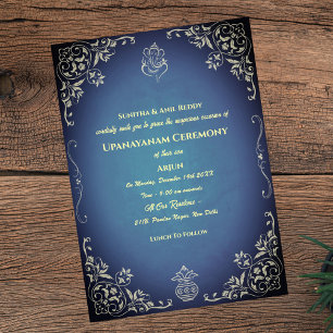 Upanayanam aka Hindu Holy Thread Janeu Zeremonie Einladung