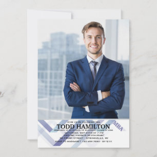 Upbeat Foto Abschluss Einladung