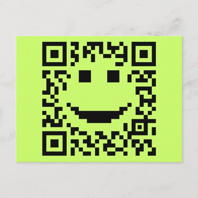 UPC QR-Design scannen Postkarte (Vorderseite)