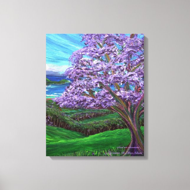 Upcountry Jacaranda Leinwanddruck (Vorderseite)