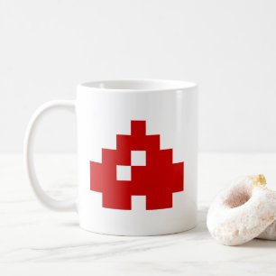 Updown 8 Bit Pixel Herz Kaffeetasse