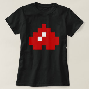 Updown 8 Bit Pixel Herz T-Shirt