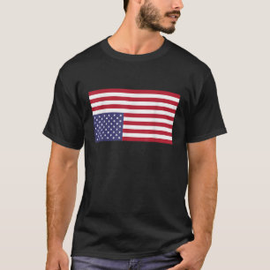 Updown American Flag US en T-shirt de détresse