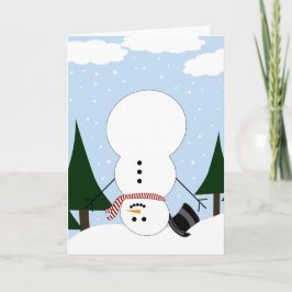 Updown Snowman Feiertagskarte