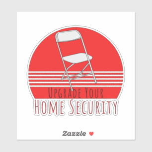 Upgrade der Zuhause-Sicherheit Aufkleber
