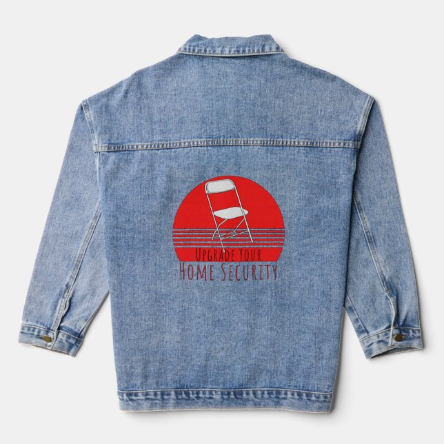 Upgrade der Zuhause-Sicherheit Jeansjacke (Rückseite)