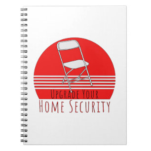 Upgrade der Zuhause-Sicherheit Notizblock
