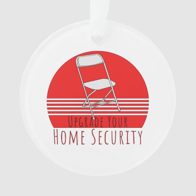 Upgrade der Zuhause-Sicherheit Ornament (Vorderseite)