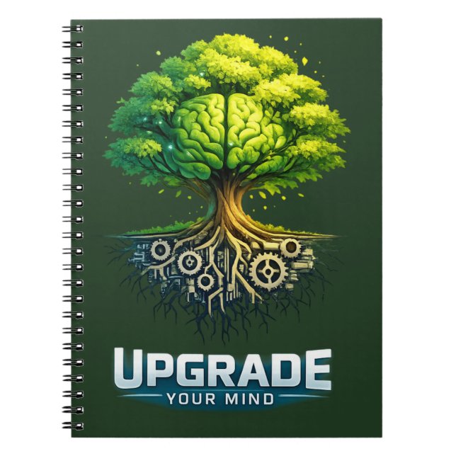 Upgrade Your Mind Design Notizblock (Vorderseite)