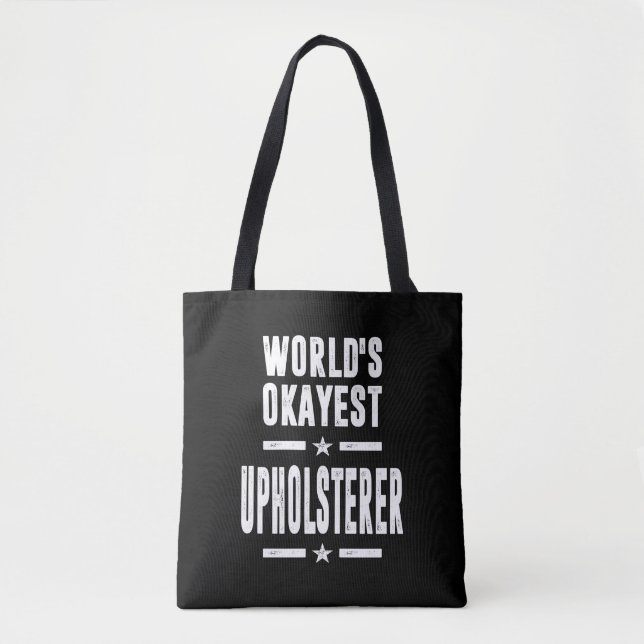 Upholsterer Job Title Gift Tasche (Vorderseite)