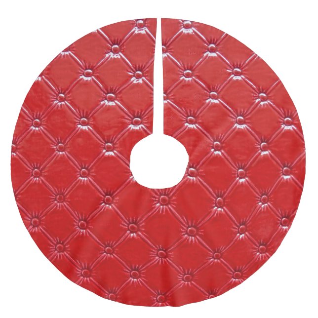 Upholsterie aus echtem Leder: Versatile Dekoration Polyester Weihnachtsbaumdecke (Vorderseite)
