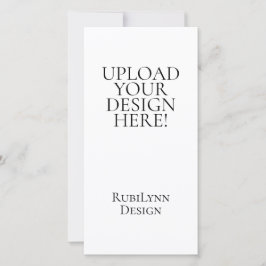 Upload Your Design Here 4x8" Menu Card Feiertagskarte