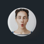 Upload Your Funny Face Photo Selfie  Button<br><div class="desc">Show off your funny side with a custom button featuring your uploaded funny face selfie! Perfect for parties,  gifts,  or everyday fun,  this personalized button adds humor and personality to any outfit or event.</div>