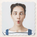 Upload Your Funny Face Photo Selfie Untersetzer<br><div class="desc">Add a fun and personal touch to your drinks with custom paper coasters featuring your funny face selfie! Perfect for parties, birthdays, and special events, these personalized coasters make every table setting memorable.</div>