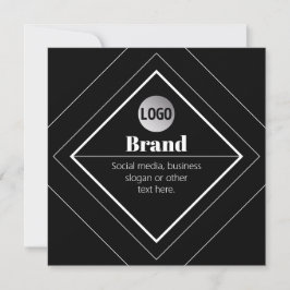 Upload Your Logo & Customizable Text Design Einladung