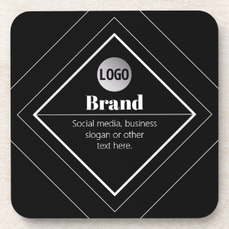 Upload Your Logo & Customizable Text Design Getränkeuntersetzer