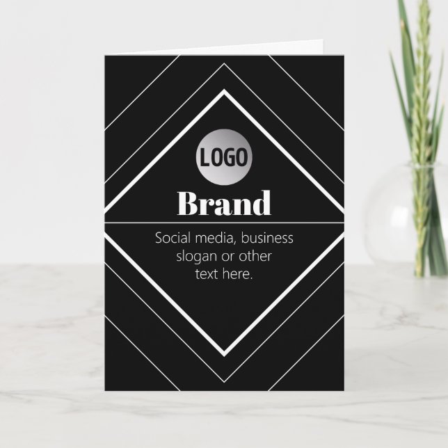 Upload Your Logo & Customizable Text Design Karte (Vorderseite)