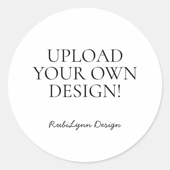 Upload your own design, custom sticker printing (Vorderseite)