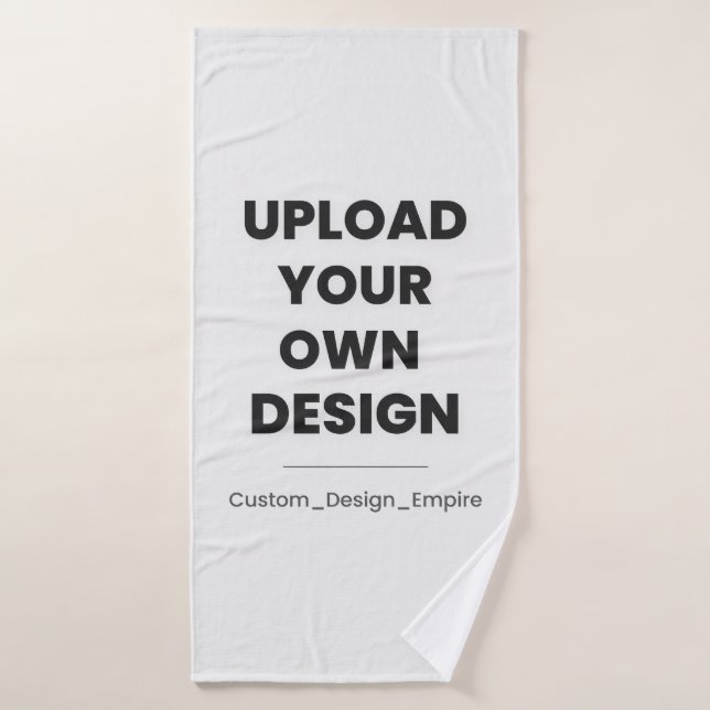 Upload Your Own Design Here | Custom Template Badehandtuch (Badehandtuch)