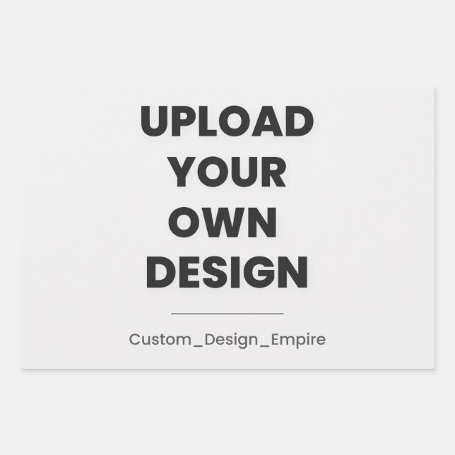 Upload Your Own Design Here | Custom Template Geschenkpapier Set (Vorderseite)