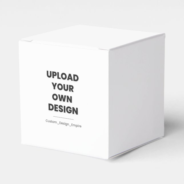 Upload Your Own Design Here | Custom Template Geschenkschachtel (Vorderseite)