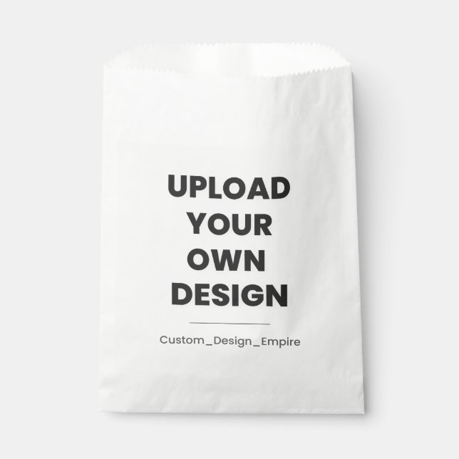 Upload Your Own Design Here | Custom Template Geschenktütchen (Vorderseite)