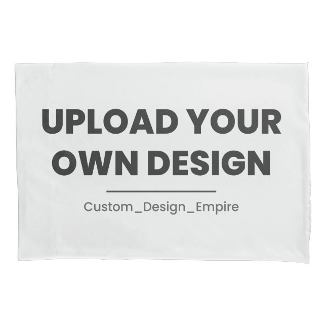 Upload Your Own Design Here | Custom Template Kissenbezug (Vorderseite)