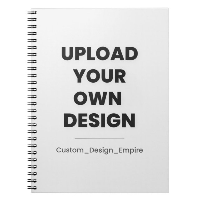 Upload Your Own Design Here | Custom Template Notizblock (Vorderseite)