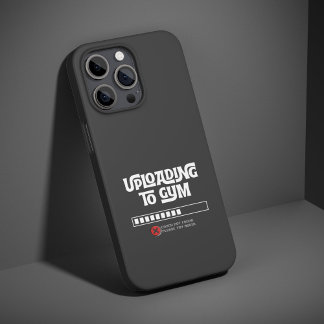 Uploading to Gym Failed Funny Fitness Humor iPhone 15 Pro Hülle