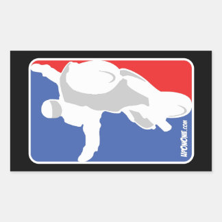 UpOnOne.com NBA Style Logo Rechteckiger Aufkleber