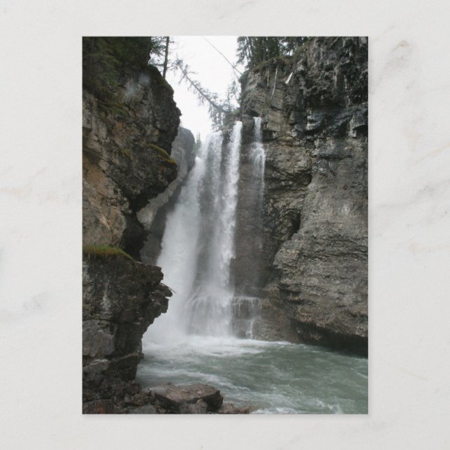 Upper Falls - Johnston Canyon Postcard Postkarte (Vorderseite)