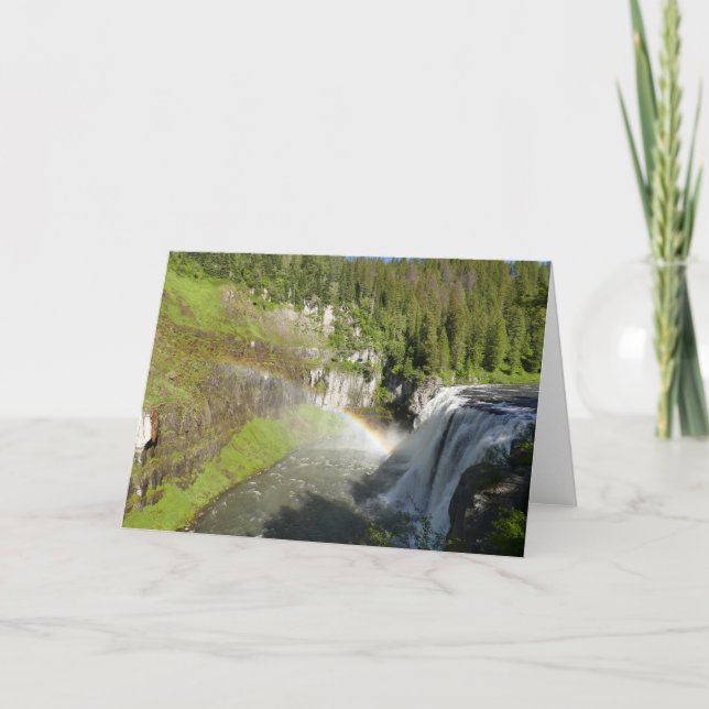 Upper Mesa Falls Karte (Vorderseite)