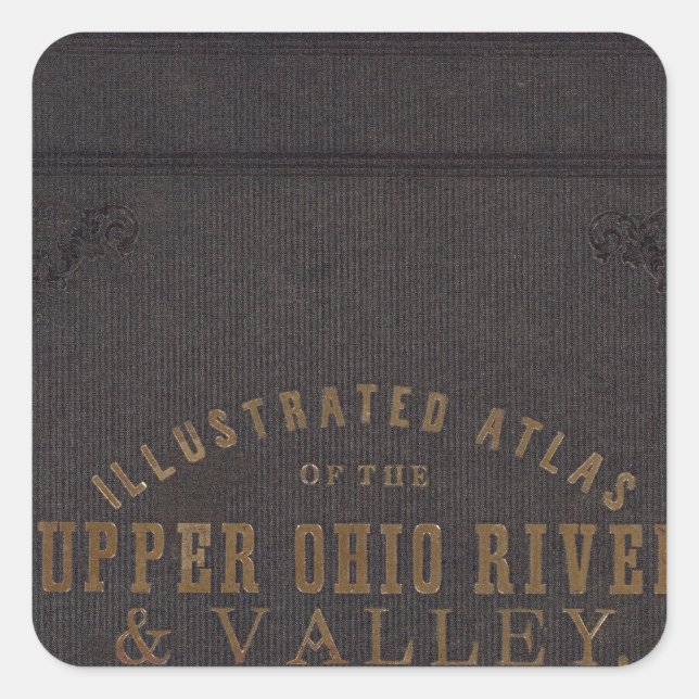 Upper Ohio River and Valley 11 Quadratischer Aufkleber (Vorderseite)