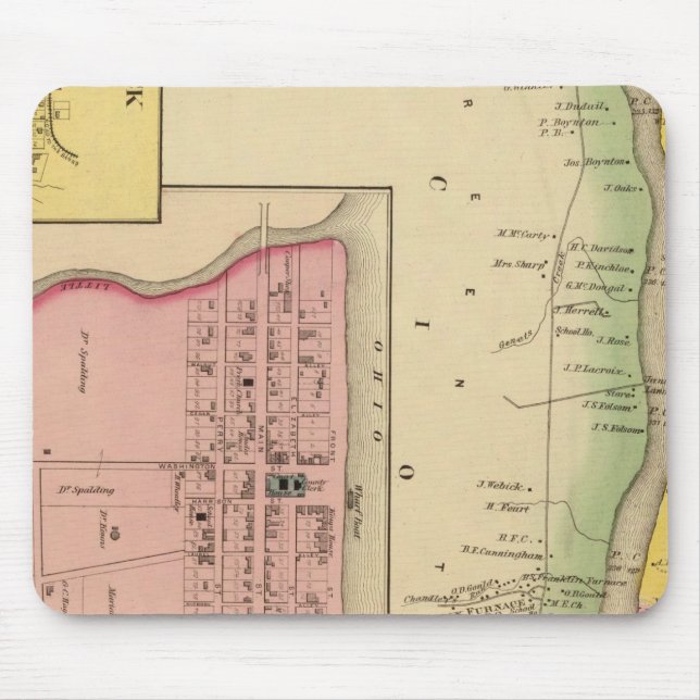 Upper Ohio River und Valley 3 Mousepad (Vorne)