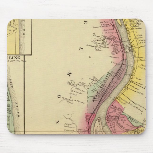 Upper Ohio River und Valley 5 Mousepad (Vorne)