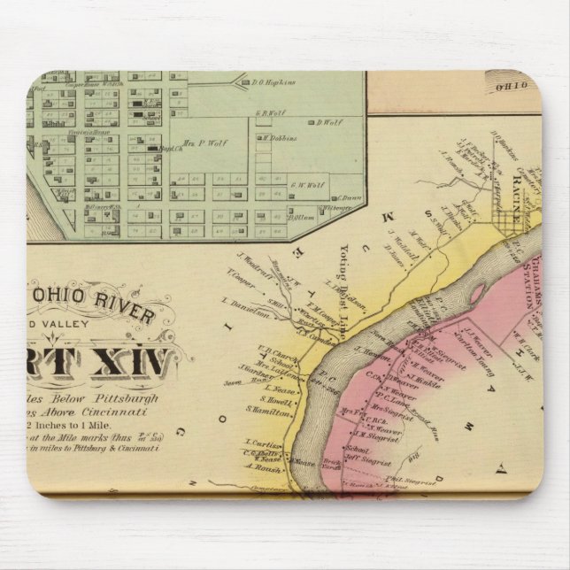 Upper Ohio River und Valley 8 Mousepad (Vorne)