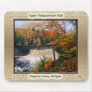 Upper Tahquamenon Falls gerahmt mousepad