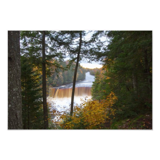 Upper Tahquamenon Falls, Herbst, Michigan Fotodruck (Vorne)