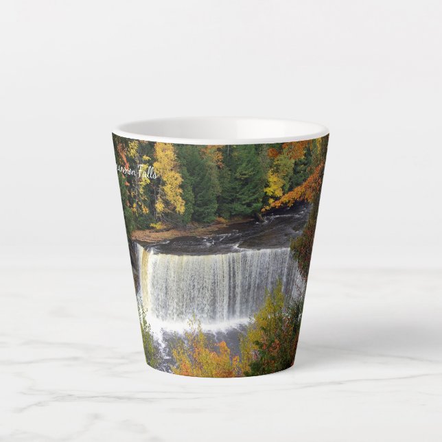 Upper Tahquamenon Falls latte Tasse (Vorderseite)