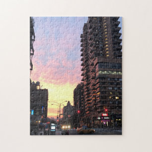 Upper West Side Sunset NYC New York Foto Puzzle