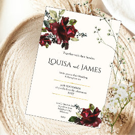 Üppige Blumen Hochzeitseinladung Einladung