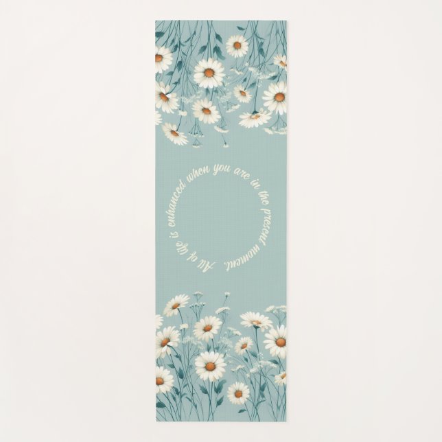 Üppige Daisy (Anpassen) Yogamatte (Vorderseite)