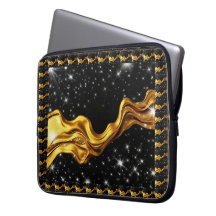 Üppige Galaxie Flüssiges Gold Schwarz Monochrom Ac