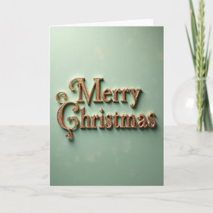 Üppige goldene Weihnachtskarte Karte
