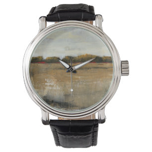 Üppige grüne Landschafts-Landschaft Armbanduhr