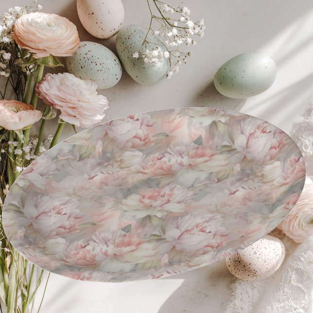 üppige Pony auf sanftem Hintergrund Pappteller (Von Creator hochgeladen)