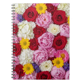 Üppige Sommerblüten Floral Notizblock