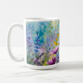 Üppiger Blumenbecher Kaffeetasse